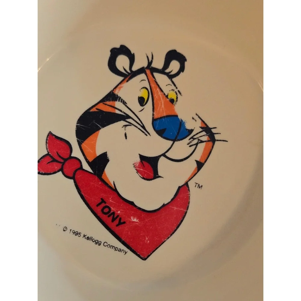 Vtg 1995 Kelloggs Cereal Bowls Set of 4 Tony Tiger Toucan Sam Corny Snap Crackle